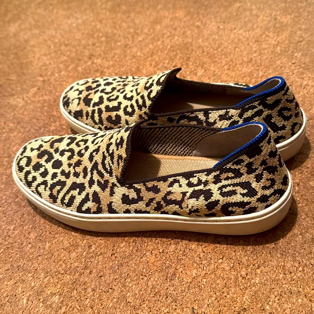 Rothy’s slip on Sneaker. Animal print. Size 6.5. Great condition.